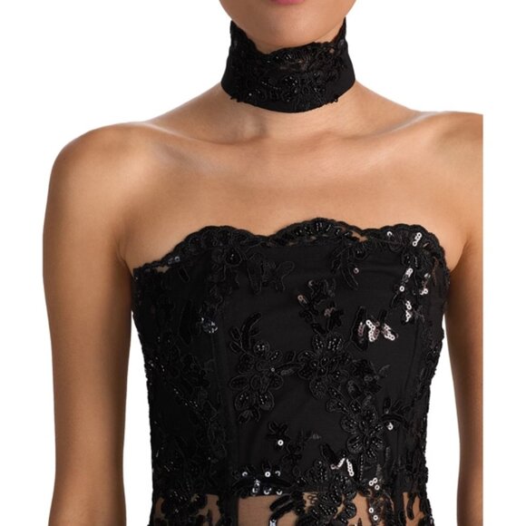 Alice and Olivia Georgie Strapless Embellished Dress - Picture 4 of 5